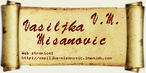 Vasiljka Mišanović vizit kartica